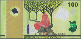 Testbanknoten: HYBRID Test Note "100 Little Red Ridinghood" On Durasafe Substrate By Landqart Switze - Specimen