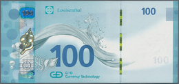 Testbanknoten: Test Note By Louisenthal “100 Water Note” 2017 With The RollingStar LEAD Foil And Rol - Ficción & Especímenes