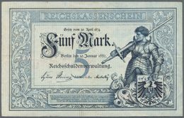 Deutschland - Deutsches Reich Bis 1945: 5 Mark 1882, Ro.6, Sehr Saubere Gebrauchserhaltung Mit Einig - Otros & Sin Clasificación