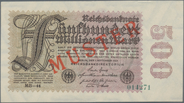 Deutschland - Deutsches Reich Bis 1945: 500 Millionen Mark 1923 Muster Aus Laufender Serie, KN 01427 - Other & Unclassified