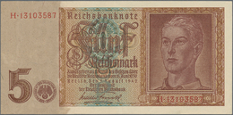 Deutschland - Deutsches Reich Bis 1945: Kleines Lot Mit 7 Belgischen Abstempelungen Auf 5 Reichsmark - Andere & Zonder Classificatie