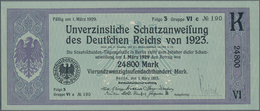 Deutschland - Deutsches Reich Bis 1945: Lot Mit 5 Unverzinslichen Schatzanweisungen Des Deutschen Re - Altri & Non Classificati