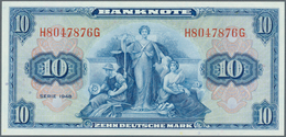 Deutschland - Bank Deutscher Länder + Bundesrepublik Deutschland: 10 DM 1948, Ro.238a In Kassenfrisc - Autres & Non Classés