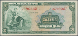 Deutschland - Bank Deutscher Länder + Bundesrepublik Deutschland: 20 DM 1948, Ro.240, Schöne Saubere - Other & Unclassified