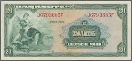 Deutschland - Bank Deutscher Länder + Bundesrepublik Deutschland: 20 DM 1948, Ro.240, Schöne Saubere - Sonstige & Ohne Zuordnung