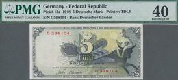 Deutschland - Bank Deutscher Länder + Bundesrepublik Deutschland: 5 DM 1948, Ro.252a, Sehr Saubere, - Other & Unclassified