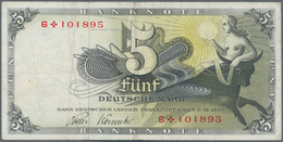 Deutschland - Bank Deutscher Länder + Bundesrepublik Deutschland: 5 DM 1948 Ersatznote Mit Kreuzster - Other & Unclassified