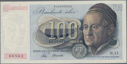 Deutschland - Bank Deutscher Länder + Bundesrepublik Deutschland: 100 DM 1948, Ro.256, Sehr Saubere, - Autres & Non Classés