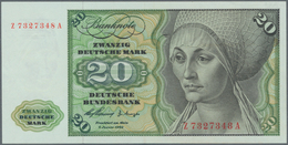 Deutschland - Bank Deutscher Länder + Bundesrepublik Deutschland: 20 DM 1960 Ersatznote Mit KN Z7327 - Autres & Non Classés