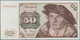 Deutschland - Bank Deutscher Länder + Bundesrepublik Deutschland: 50 DM 1980 Ersatznote Mit KN YE308 - Altri & Non Classificati