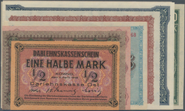 Deutschland - Nebengebiete Deutsches Reich: Darlehenskasse Ost, Ausgabe Kowno, Set Mit 8 Banknoten 1 - Other & Unclassified