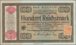 Deutschland - Nebengebiete Deutsches Reich: Lot Mit 3 Konversionskassenscheinen Zu 5, 10 Und 100 Rei - Other & Unclassified