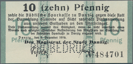 Deutschland - Nebengebiete Deutsches Reich: Danzig - Magistrat Der Stadt 10 Pfennig 1916 Mit Perfora - Other & Unclassified