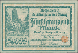 Deutschland - Nebengebiete Deutsches Reich: Danzig - Stadtgemeinde, 50.000 Mark 1923, Ro.797, Fast K - Andere & Zonder Classificatie