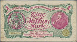 Deutschland - Nebengebiete Deutsches Reich: Danzig - Stadtgemeinde, 1 Million Mark 1923, Ro.802b, Wi - Otros & Sin Clasificación