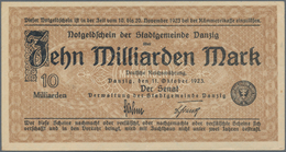 Deutschland - Nebengebiete Deutsches Reich: Danzig - Stadtgemeinde, 10 Milliarden Mark 1923, Ro.810a - Other & Unclassified