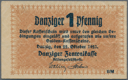 Deutschland - Nebengebiete Deutsches Reich: Danzig - Zentralkasse, 1 Pfennig 1923, Ro.811, Leicht Ge - Other & Unclassified