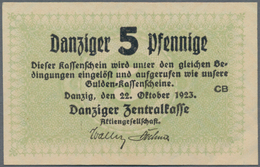 Deutschland - Nebengebiete Deutsches Reich: Danzig, Zentralkasse 5 Pfennig 1923, Ro.813, Kleiner Kni - Other & Unclassified