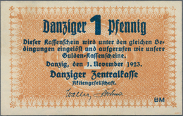 Deutschland - Nebengebiete Deutsches Reich: Danzig - Zentralkasse, 1 Pfennig 1923, Ro.822a, Leichter - Other & Unclassified