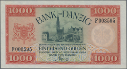 Deutschland - Nebengebiete Deutsches Reich: Danzig - Bank Von Danzig, 1000 Gulden 10.02.1924, Ro.837 - Autres & Non Classés