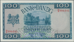 Deutschland - Nebengebiete Deutsches Reich: Danzig - Bank Von Danzig, 100 Gulden 01.08.1931, Ro.841 - Altri & Non Classificati