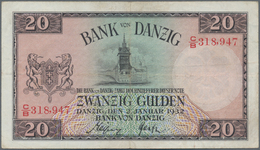 Deutschland - Nebengebiete Deutsches Reich: Danzig - Bank Von Danzig, 20 Gulden 02.01.1932, Ro.842c, - Other & Unclassified