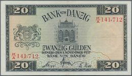 Deutschland - Nebengebiete Deutsches Reich: Danzig - Bank Von Danzig, 20 Gulden 01.11.1937, Serie "K - Otros & Sin Clasificación