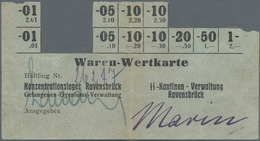 Deutschland - Konzentrations- Und Kriegsgefangenenlager: Concentration Camp Ravensbrück Ration Card - Otros & Sin Clasificación