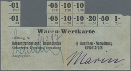 Deutschland - Konzentrations- Und Kriegsgefangenenlager: Concentration Camp Ravensbrück Ration Card - Autres & Non Classés