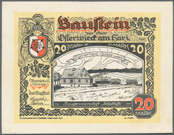 Deutschland - Notgeld Besonderer Art: Osterwieck Am Harz, 20, 50, 100 Mark, 1.5.1922, Auf Leder Gedr - Autres & Non Classés