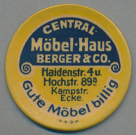 Deutschland - Briefmarkennotgeld: HAGEN, Berger & Co., Central Möbelhaus, 10 Pf. Ziffer, Zelluloidka - Other & Unclassified