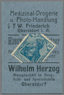 Deutschland - Briefmarkennotgeld: OBERSTDORF, Wilhelm Herzog, Medizinal-Drogerie, 30 Pf. Germania Bl - Altri & Non Classificati