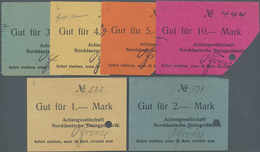 Deutschland - Notgeld - Bremen: Grohn, Actiengesellschaft Norddeutsche Steingutfabrik, 3, 4, 5, 10 M - [11] Local Banknote Issues