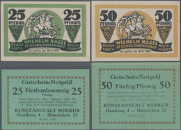Deutschland - Notgeld - Hamburg: Hamburg, W. Hagel, St. Georg Porterhaus, 25, 50 Pf., O. D. - 30.6.1 - Lokale Ausgaben