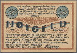 Deutschland - Notgeld - Westfalen: Hörde, F. Cuppring, 50 Pf., 1.10.1921, Scherzschein, Erh. I - Autres & Non Classés