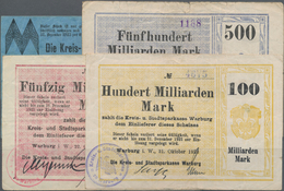 Deutschland - Notgeld - Westfalen: Warburg, Kreis- Und Stadtsparkasse, 5 Mio. Mark, 17.8.1923, Papie - Otros & Sin Clasificación