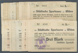 Deutschland - Notgeld - Westfalen: Witten, Städtische Sparkasse, 0,50 (5), 1 (6), 1,50 (4), 2 (2), 3 - Other & Unclassified