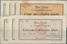 Deutschland - Notgeld - Württemberg: Altensteig, Stadtgemeinde, 100, 500 Tsd., 1 Mio. Mark, 8.8.1923 - [11] Local Banknote Issues