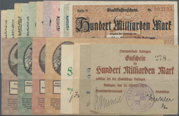 Deutschland - Notgeld - Württemberg: Balingen, Stadt, 5, 10, 20, 50 Mio., 19.9.1923; 1, 5, 10, 20, 5 - [11] Local Banknote Issues