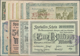 Deutschland - Notgeld - Württemberg: Ehingen, Stadt, 25 Pf., 1918; 1, 5, 10 Mrd. Mark, 25.10.1923; 2 - [11] Local Banknote Issues