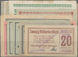 Deutschland - Notgeld - Württemberg: Ellwangen, Oberamtssparkasse, 500, 1000 Mark, 28.9. - 15.12.192 - [11] Local Banknote Issues