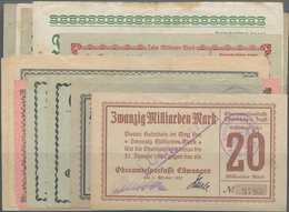 Deutschland - Notgeld - Württemberg: Ellwangen, Oberamtssparkasse, 500, 1000 Mark, 28.9. - 15.12.192 - Lokale Ausgaben