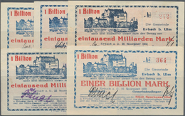 Deutschland - Notgeld - Württemberg: Erbach, Gemeinde, 10 Mio. Bis 1 Billion Mark, 28.9. - 26.11.192 - [11] Local Banknote Issues