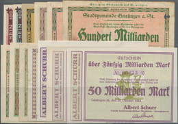 Deutschland - Notgeld - Württemberg: Geislingen, Stadt, 1, 10 Mio. Mark, 28.9.1923; 100 Mio. Mark, 1 - [11] Emisiones Locales