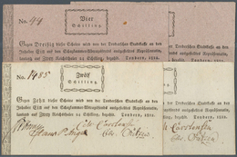 Deutschland - Altdeutsche Staaten: Stadtkasse Tondern (Schleswig-Holstein), Set Mit 4 Banknoten, 2 X - [ 1] …-1871 : Etats Allemands