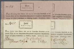 Deutschland - Altdeutsche Staaten: Stadtkasse Tondern (Schleswig-Holstein), Set Mit 4 Banknoten, 2 X - [ 1] …-1871 : Duitse Staten