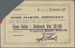 Deutschland - Notgeld - Württemberg: Göppingen, Bankhaus Gebr. Martin, Mappe Mit 60 Kundenschecks Zu - [11] Local Banknote Issues