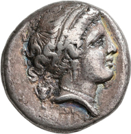 Italien: Kampania-Neapolis: Lot 2 X AR-Stater, Ca. 300 V. Chr.; Nymphenkopf Nach Rechts / Androkepha - Greche