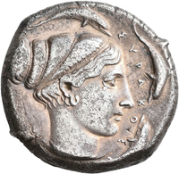 Sizilien - Städte: Siracusa: AR-Tetradrachme, Ca. 485-425 V. Chr., 16,96 G, Sehr Schön. - Griechische Münzen