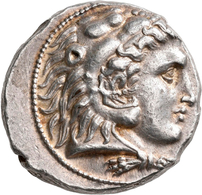 Makedonien - Könige: Alexander III., Der Große 336-323 V. Chr.: AR-Tetradrachme, 17,15 G. Kopf Mit L - Griegas